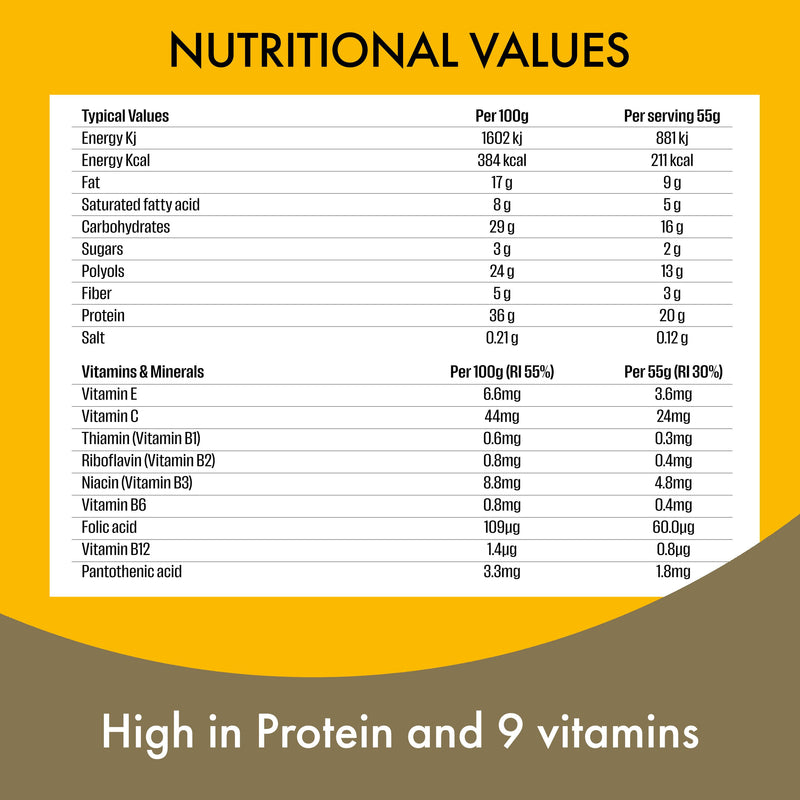 Fulfil chocolate hazelnut whip protein bar 55g - British product