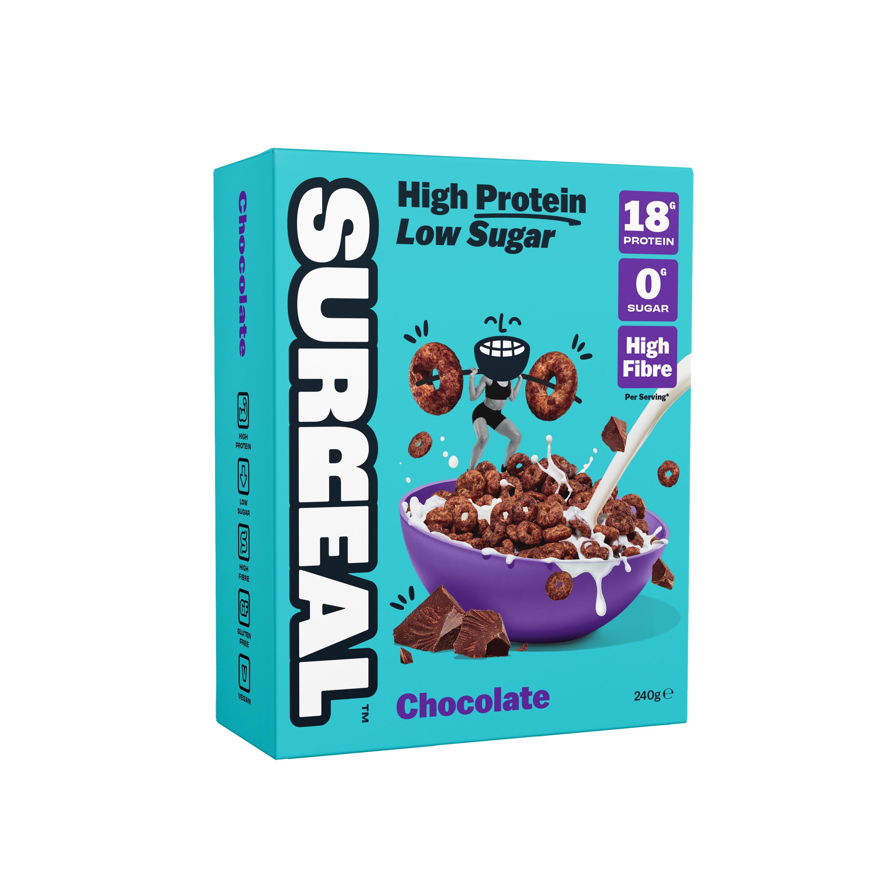 Surreal cocoa high protein cereal 240g (British brand)