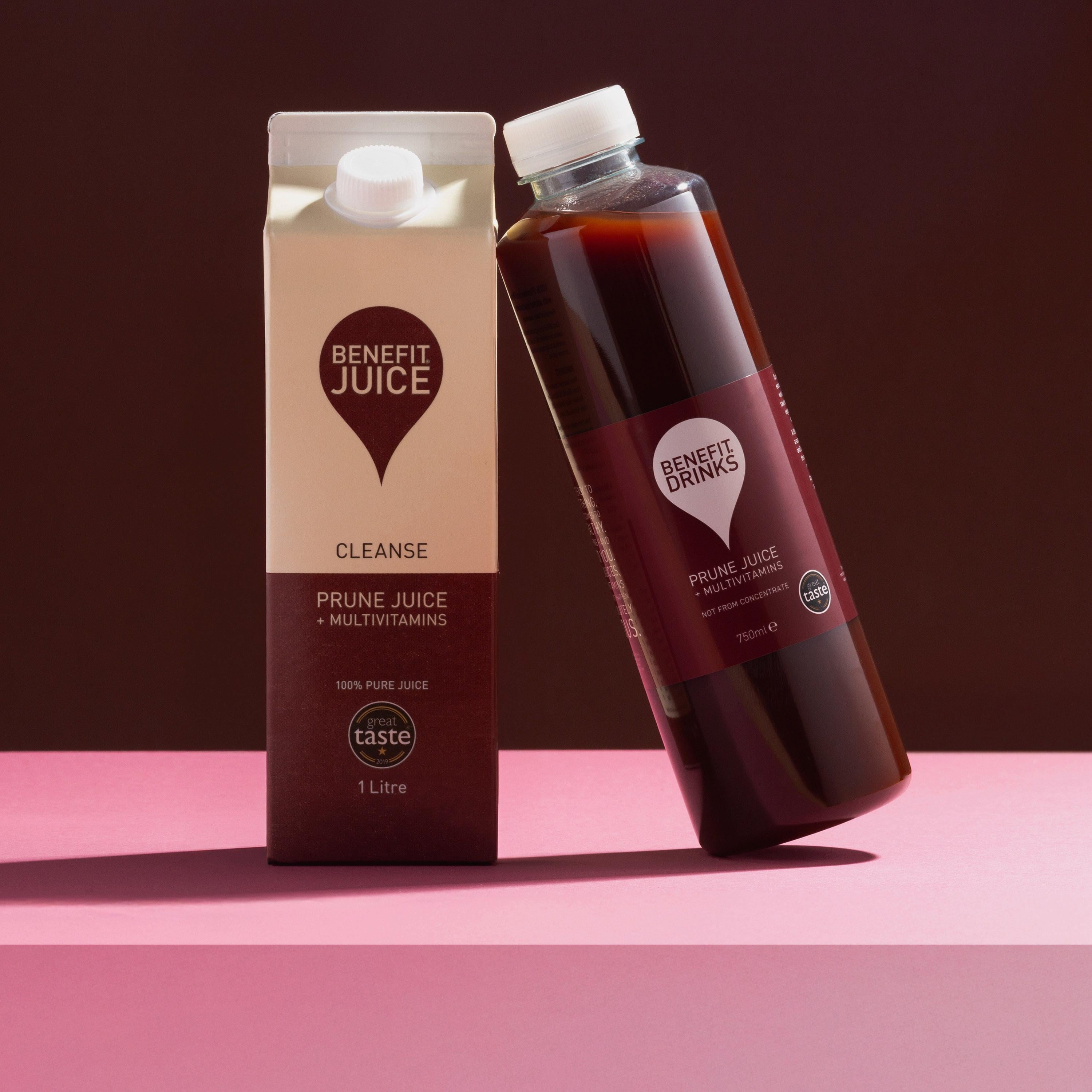 Benefit prune juice with vitamins 1 Litre - British product