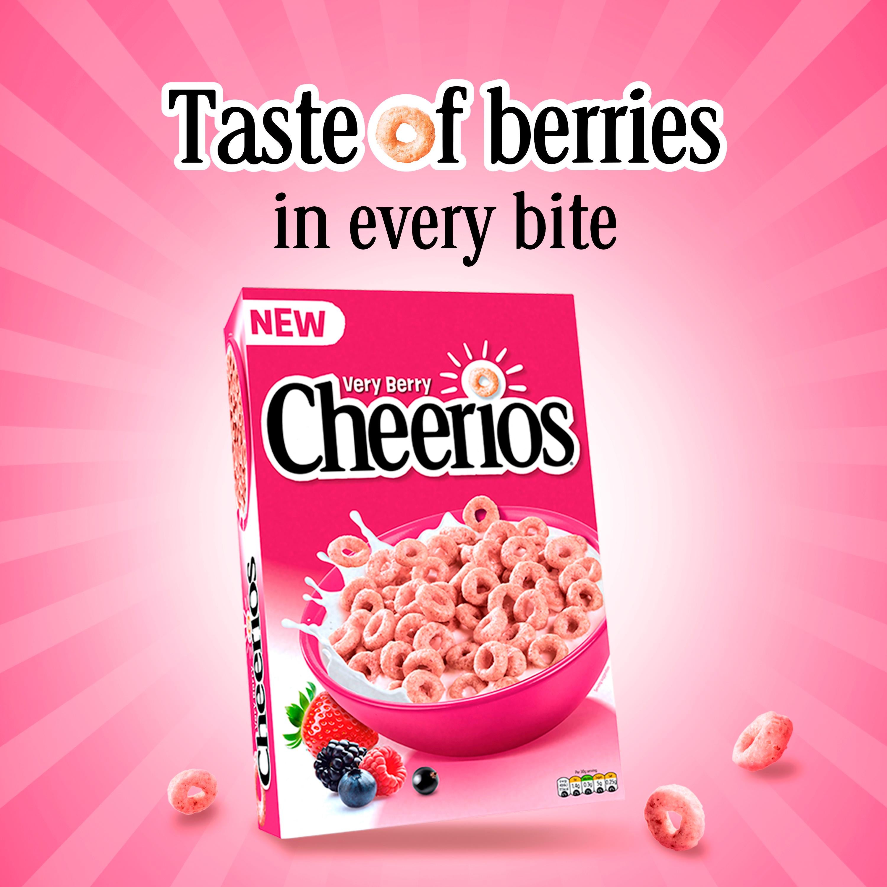 Nestle Cheerios Very Berry Cereal 435g, imported from the UK