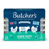 Butcher's Lean & Tasty low fat dog food trays 12x150g (British brand)