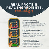 Encore Natural Pate dog food trays 5x150g, imported from the UK