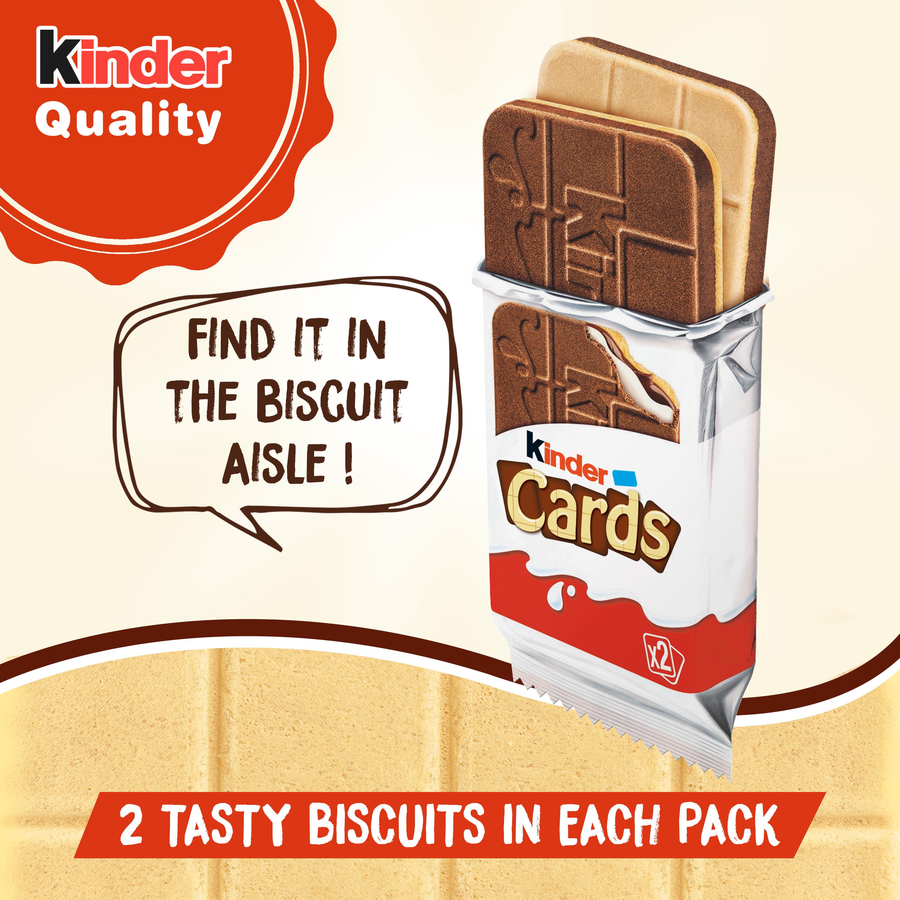 Kinder wafer biscuit multipack chocolate and milk 8x12.8g - British product
