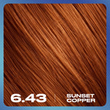 Clairol Nice'N Easy 6.43 Sunset Copper permanent hair dye, UK version