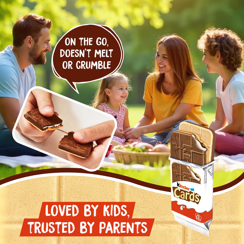 Kinder wafer biscuit multipack chocolate and milk 8x12.8g - British product