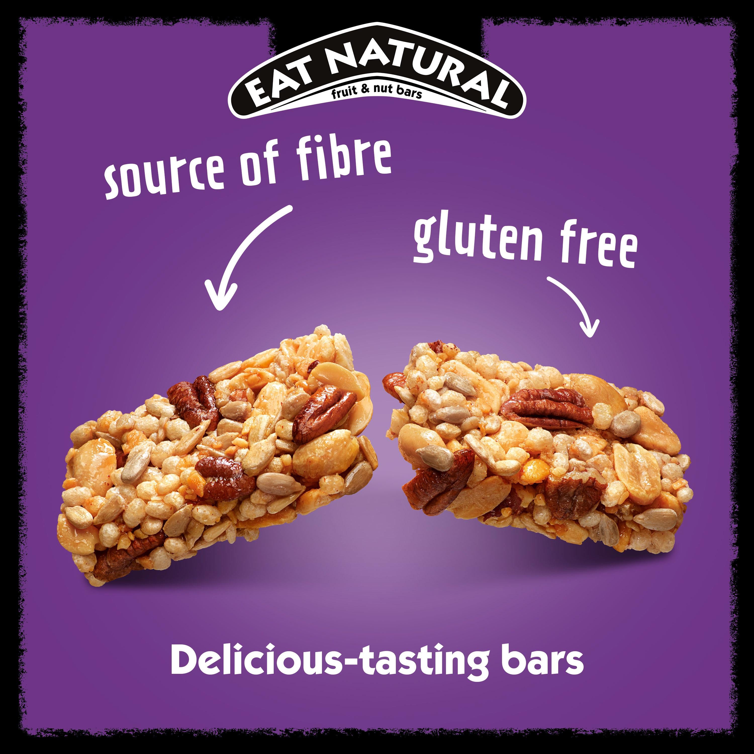 Eat Natural maple pecan peanut bars 3x40g, imported from the UK
