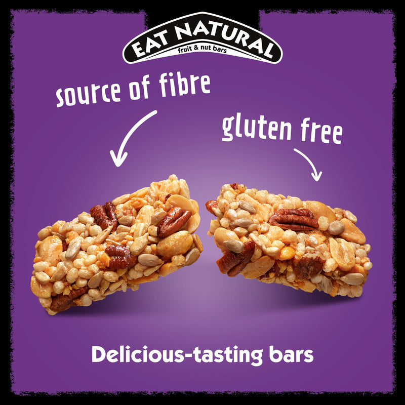 Eat Natural maple pecan peanut bars 3x40g, imported from the UK