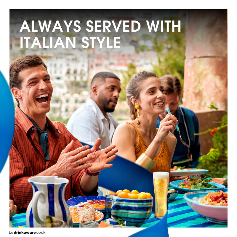 Peroni Nastro Azzurro beer 4x440ml (British brand)
