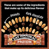 Eat Natural protein cereal bar peanuts orange dark chocolate 3x40g, imported from the UK