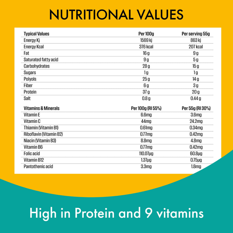 Fulfil Vitamin Protein Bar Dark Chocolate Salted Caramel 55g - British product