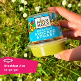 Holy Moly breakfast avocado dip with toast 75g, UK version