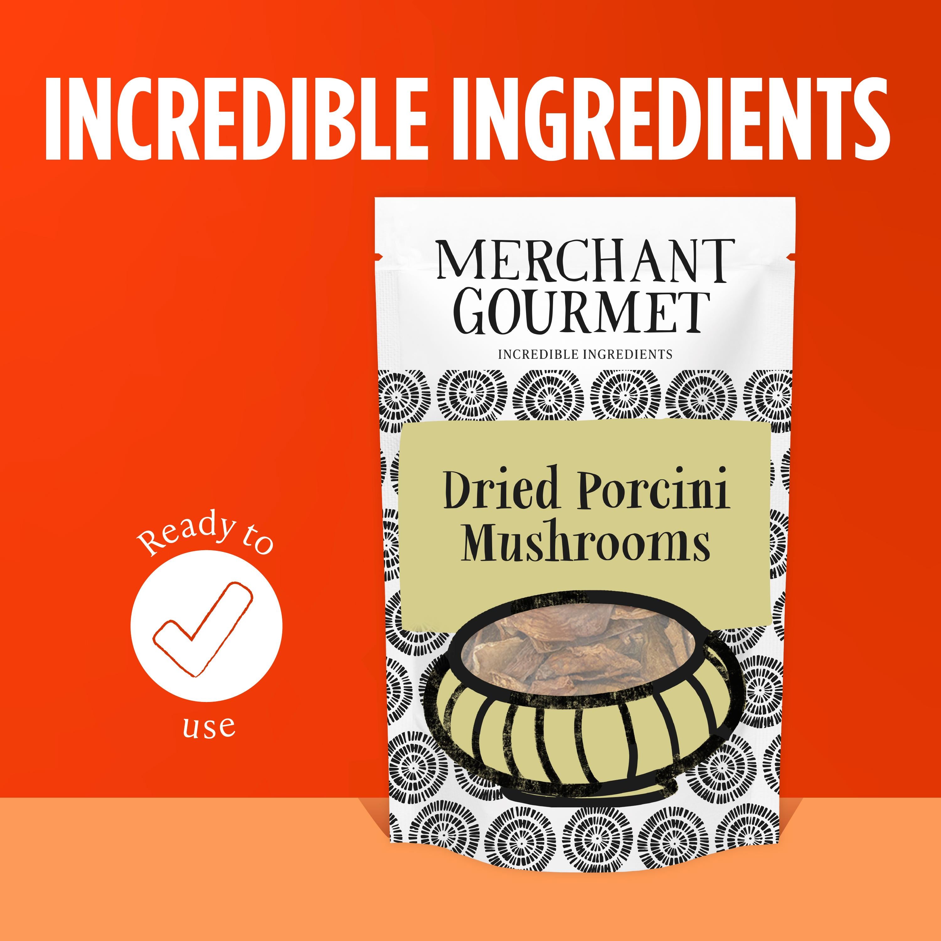 Merchant Gourmet dried porcini mushrooms 30g (British brand)