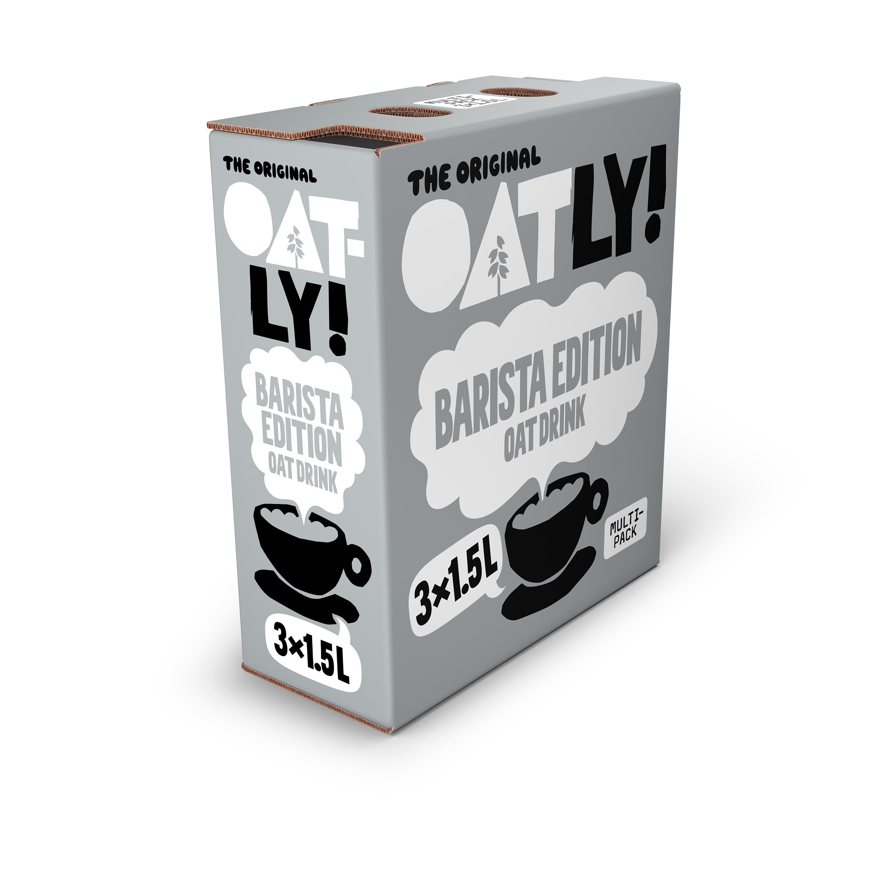 Oatly Barista Edition oat drink multipack 3 x 1.5L - British product