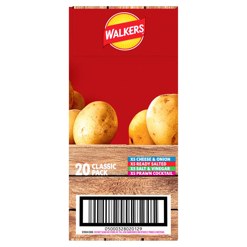 Walkers classic variety crisps multipack 20x25g (British brand)
