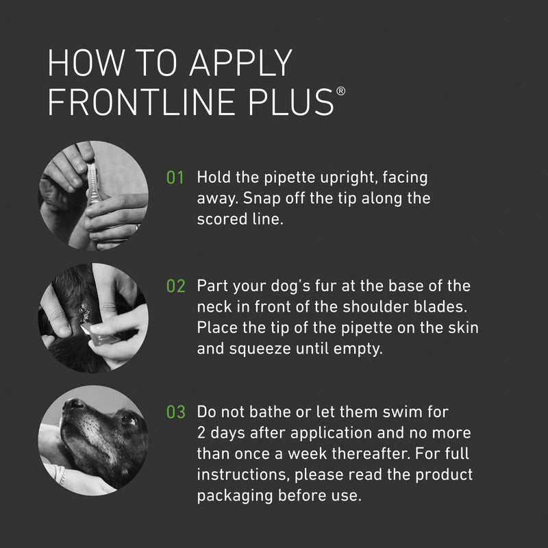 Frontline Plus flea and tick spot-on for dogs 10-20kg 1.34ml - British product