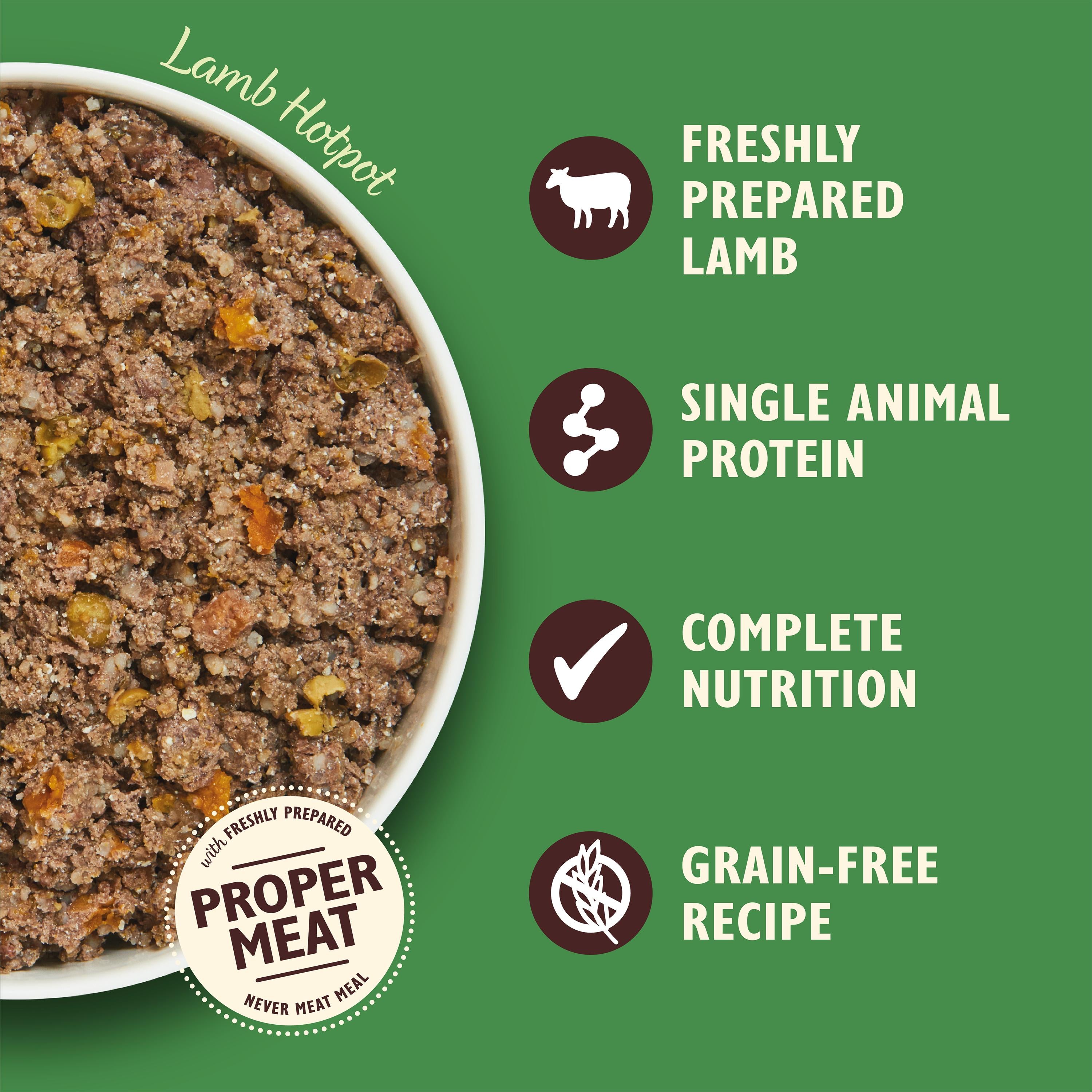 Lily's Kitchen lamb hotpot wet dog food 400g, UK version