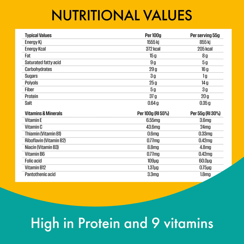 Fulfil chocolate protein bar salted caramel 55g - British product