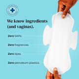 Mooncup organic sanitary towels heavy night wing pads 10 count, UK version