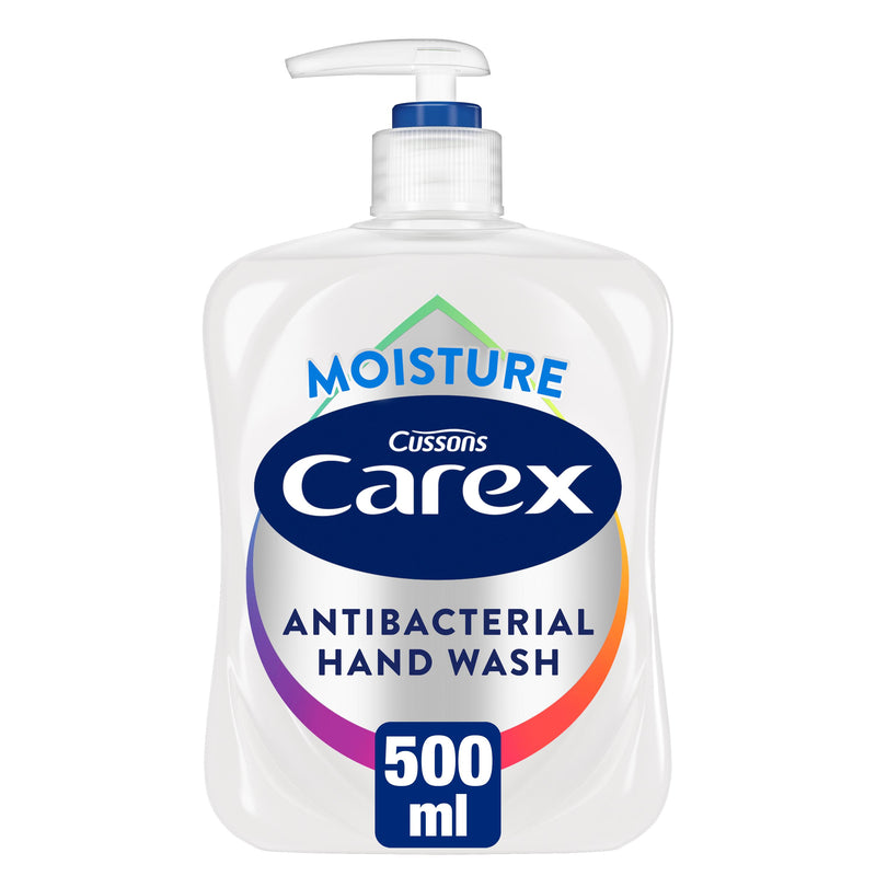 Carex moisture antibacterial liquid hand wash 500ml, UK version