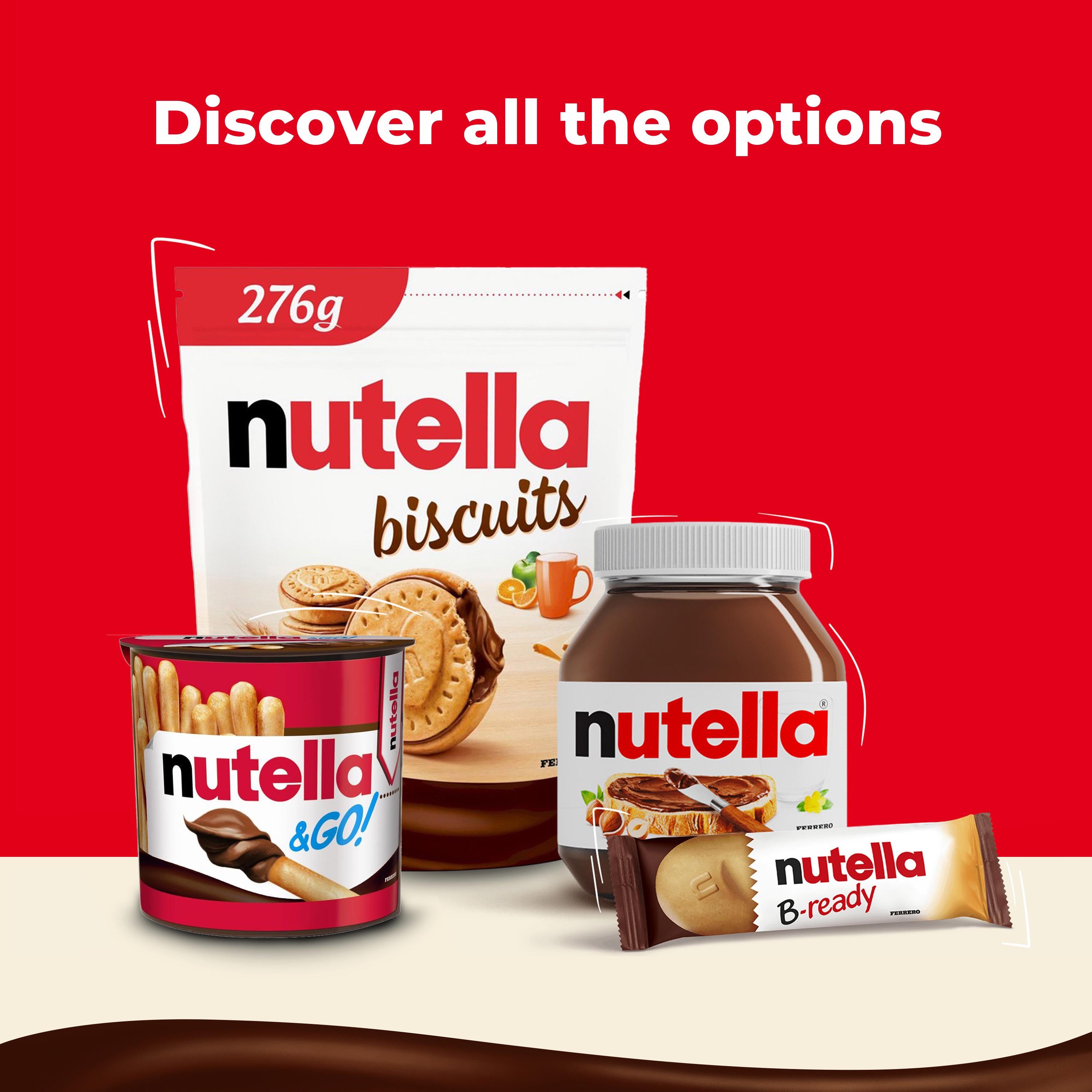Nutella B-ready snack bars multipack 6x22g (British brand)