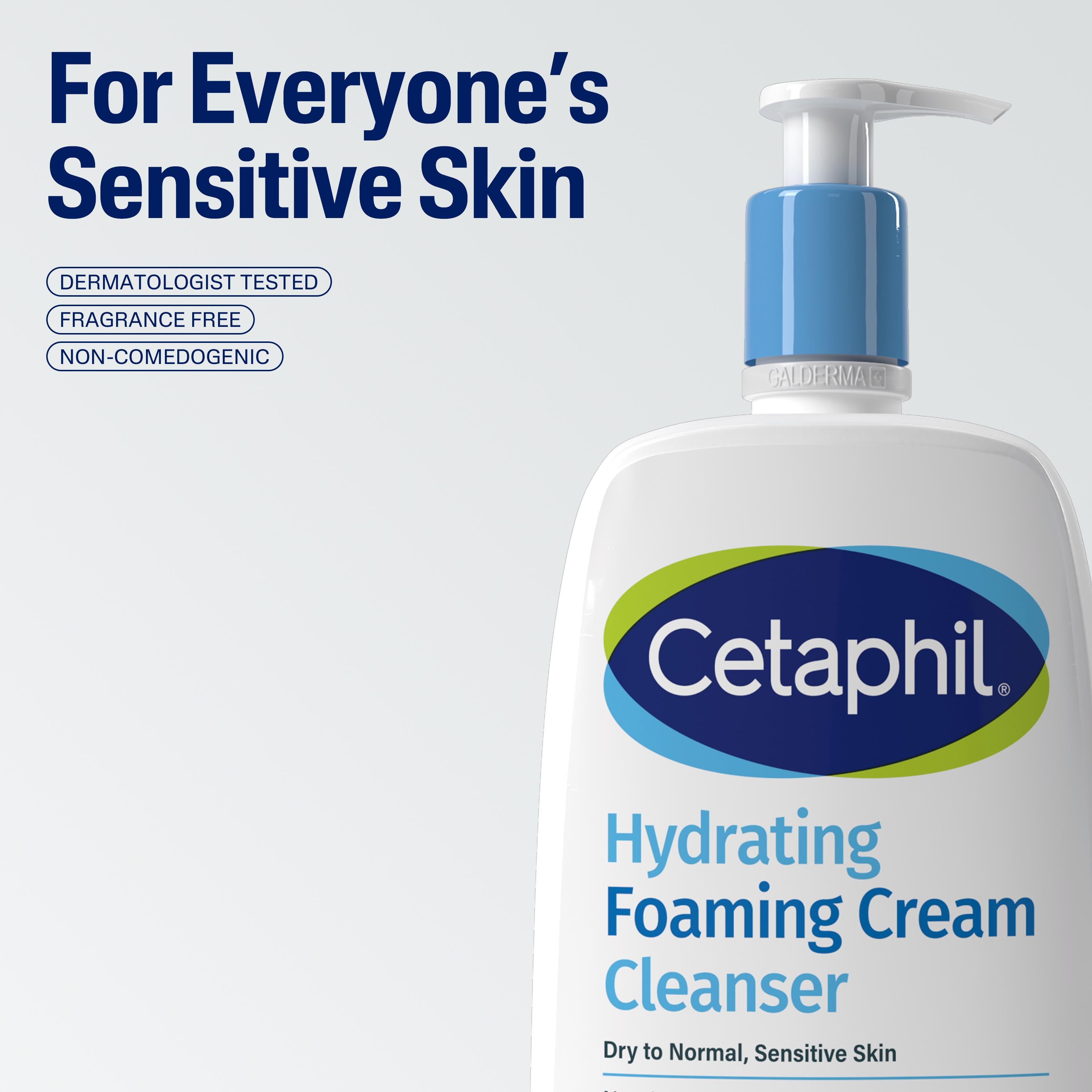 Cetaphil hydrating foaming cream cleanser 236ml, UK version