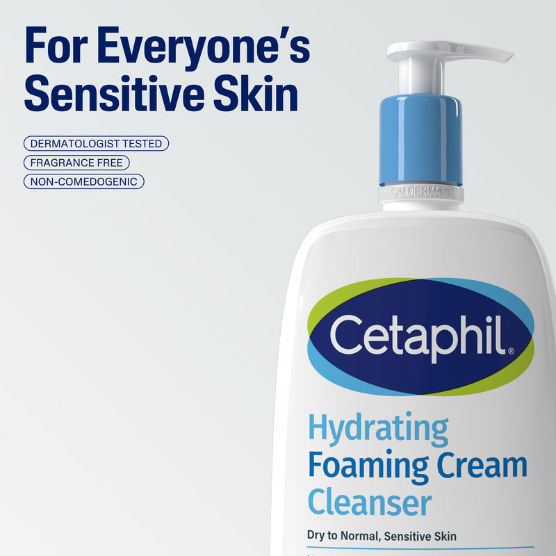 Cetaphil hydrating foaming cream cleanser 236ml, UK version