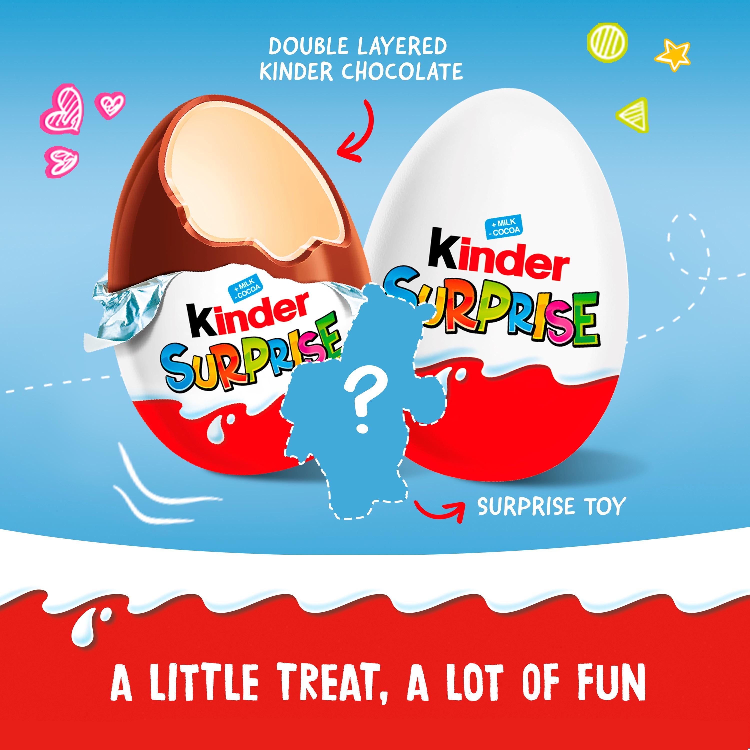 Kinder Surprise milk chocolate egg 20g, UK version