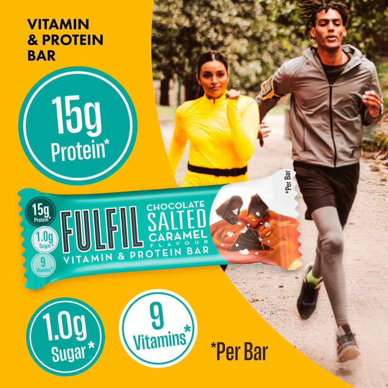 FULFIL chocolate salted caramel protein bar 3x40g - British product
