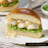 St Pierre burger buns pre-sliced pack of 4, imported from the UK