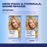 Clairol Nice'N Easy Light Beige Blonde 9B permanent hair dye (British brand)