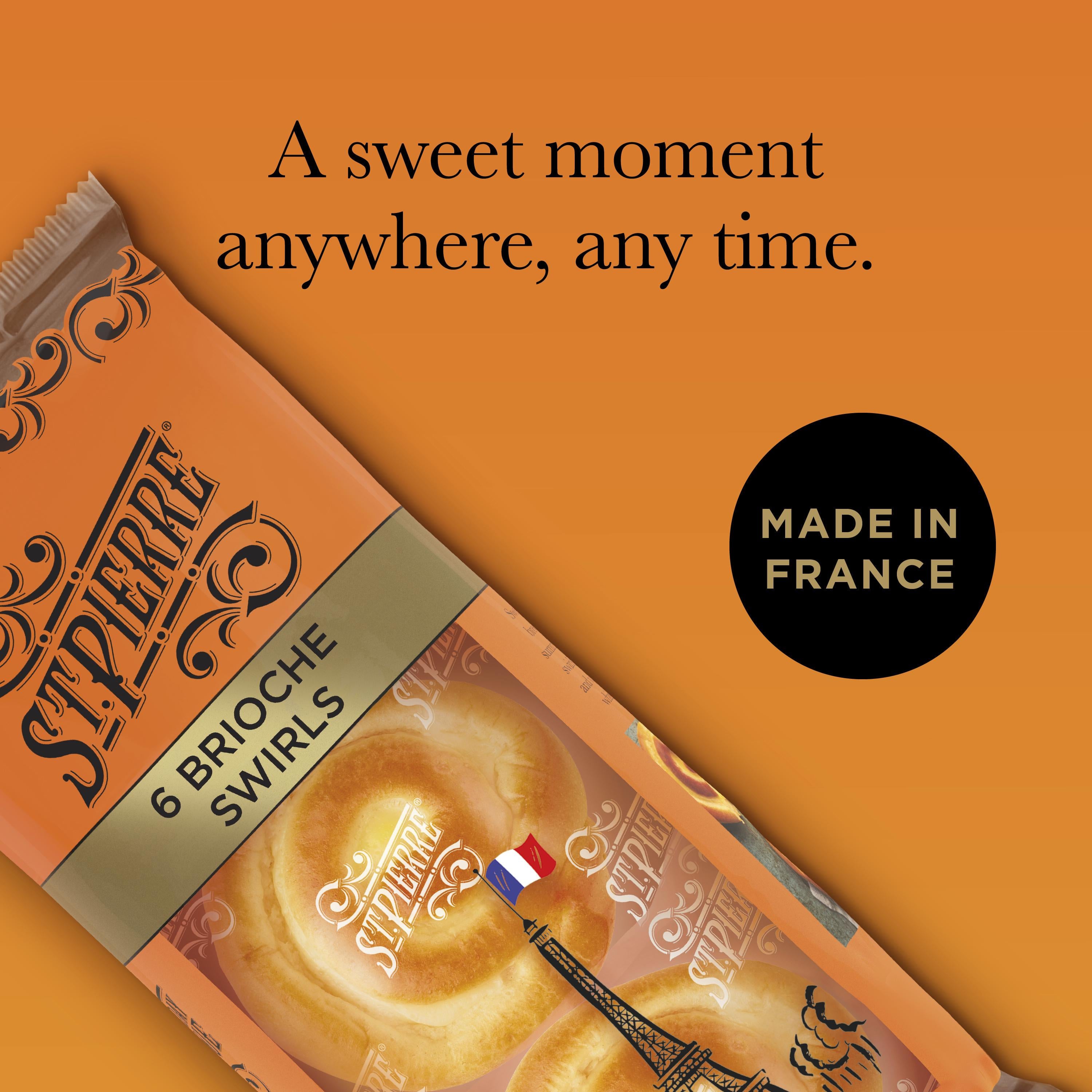 St Pierre brioche swirls vanilla custard 6 pack (British brand)