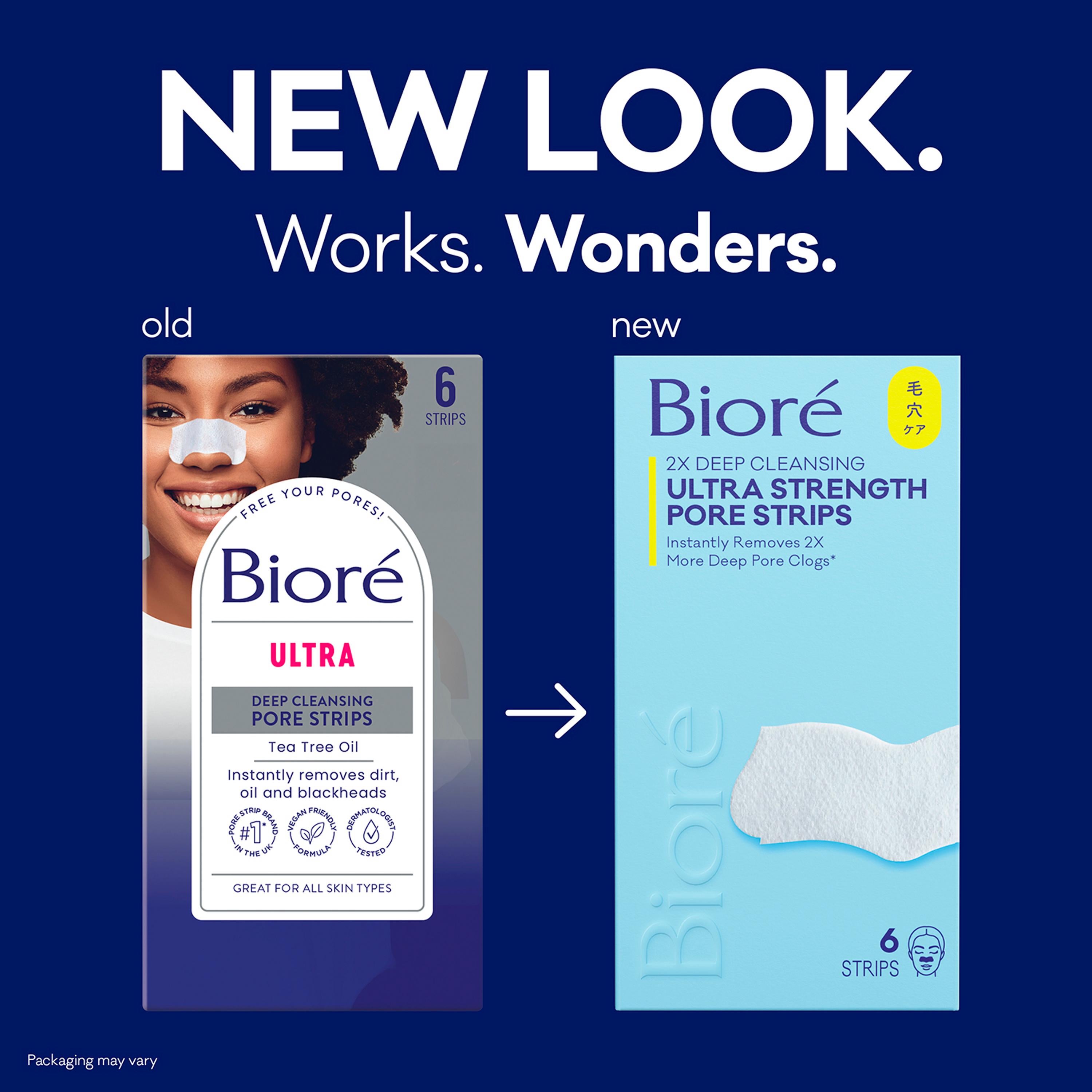 Biore Ultra Deep Cleansing pore strips x6, UK version