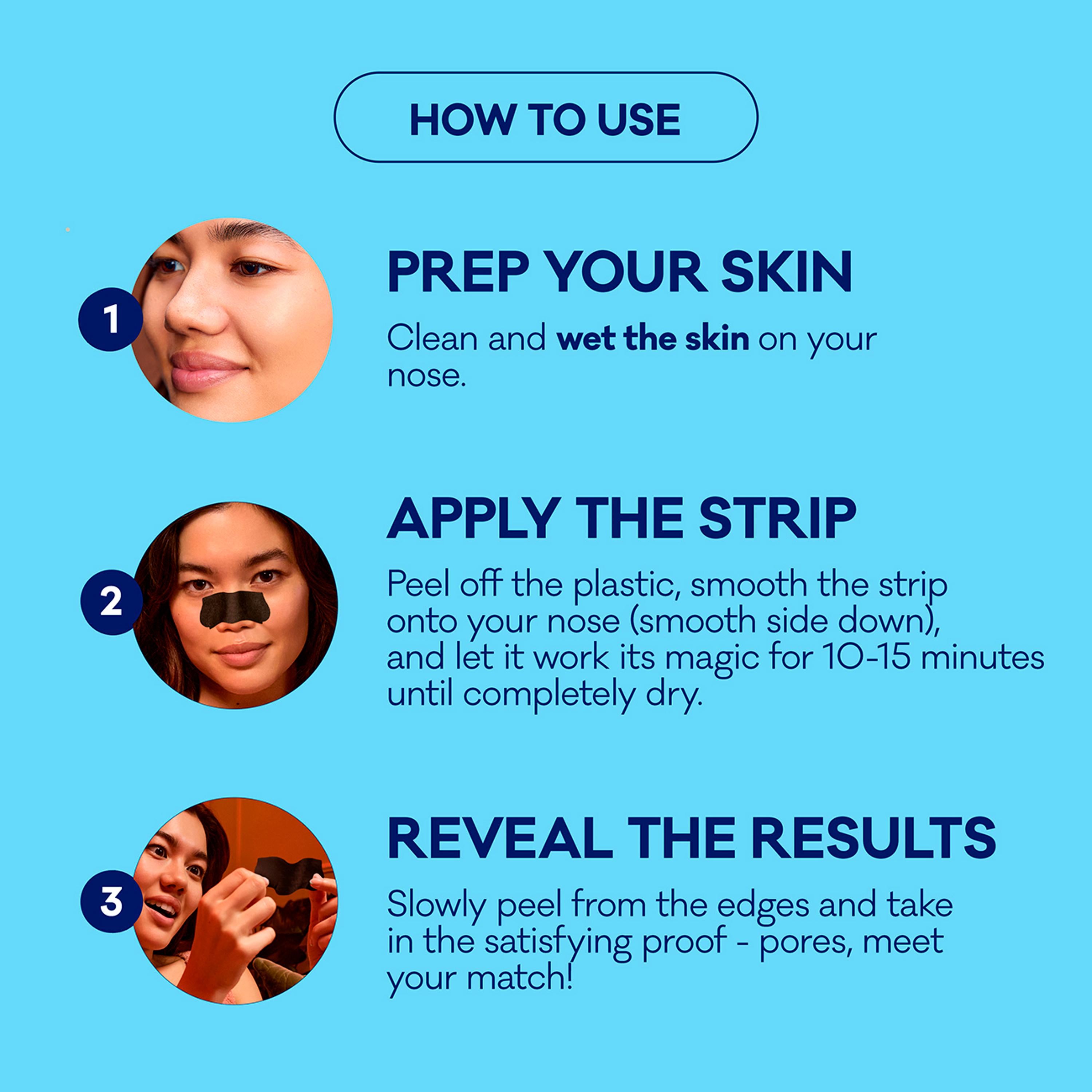 Biore charcoal deep cleansing nose strips 6 count, UK version