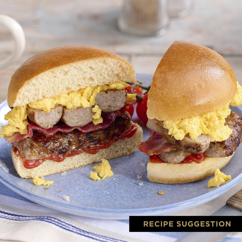 St Pierre burger buns pre-sliced pack of 4, imported from the UK