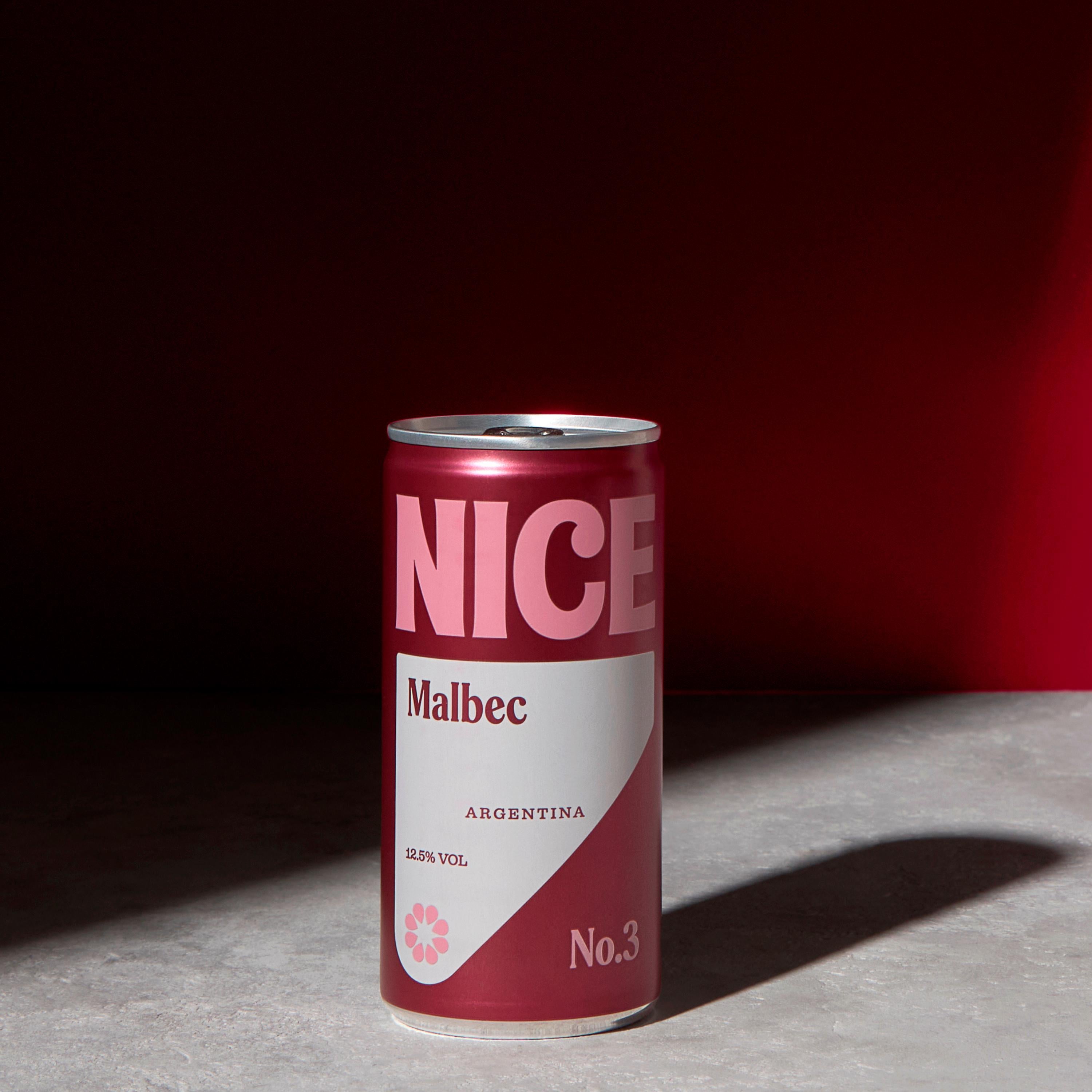 Nice Malbec red wine 18.7cl, UK version