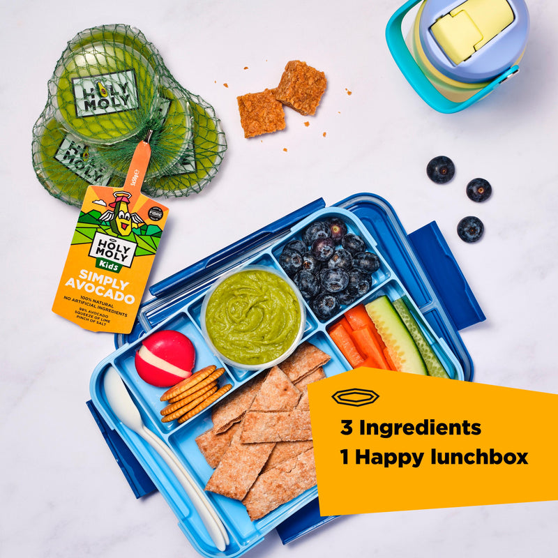 Holy Moly Kids Simply Avocado dip 5x57g (British brand)
