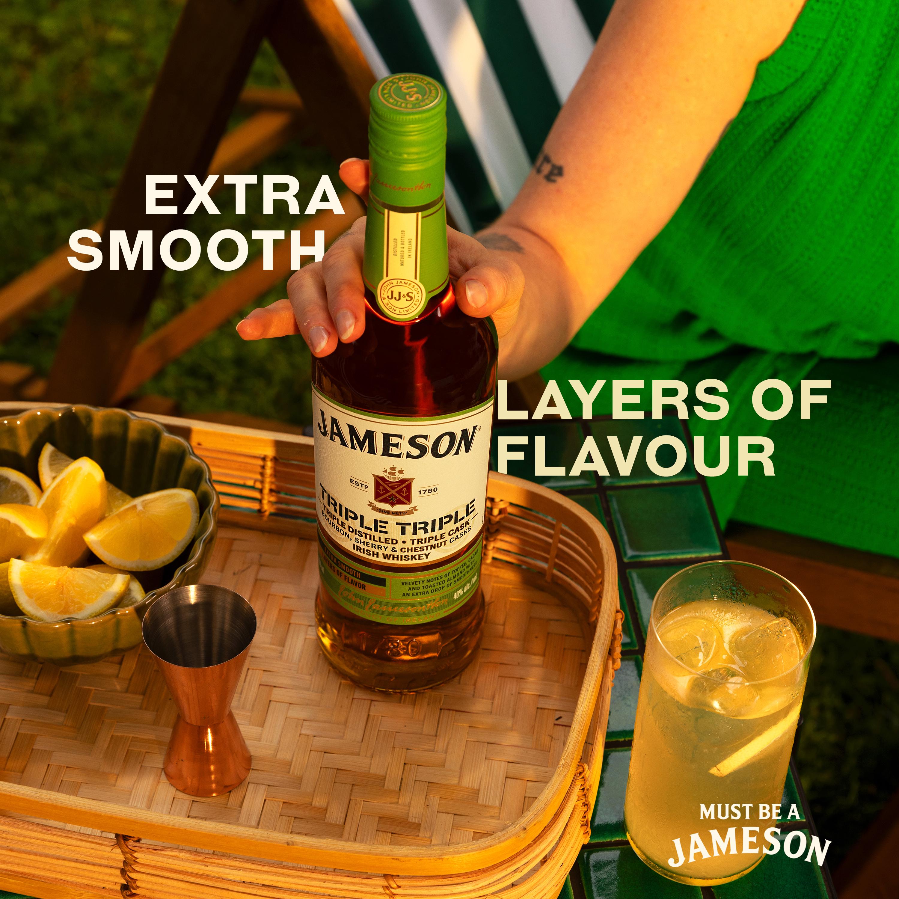 Jameson Triple Triple Blended Whiskey 70cl, UK version