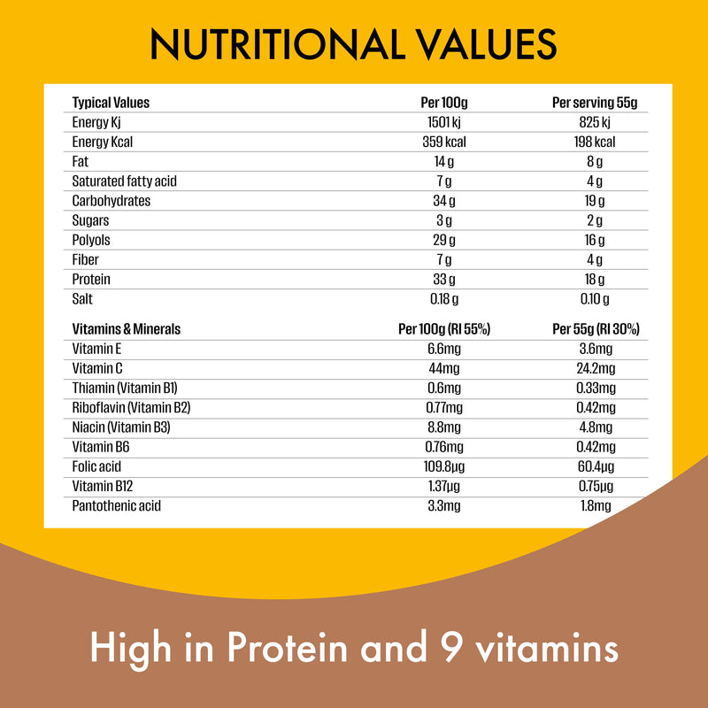 Fulfil White Chocolate Cookies Protein Bar 55g - British product