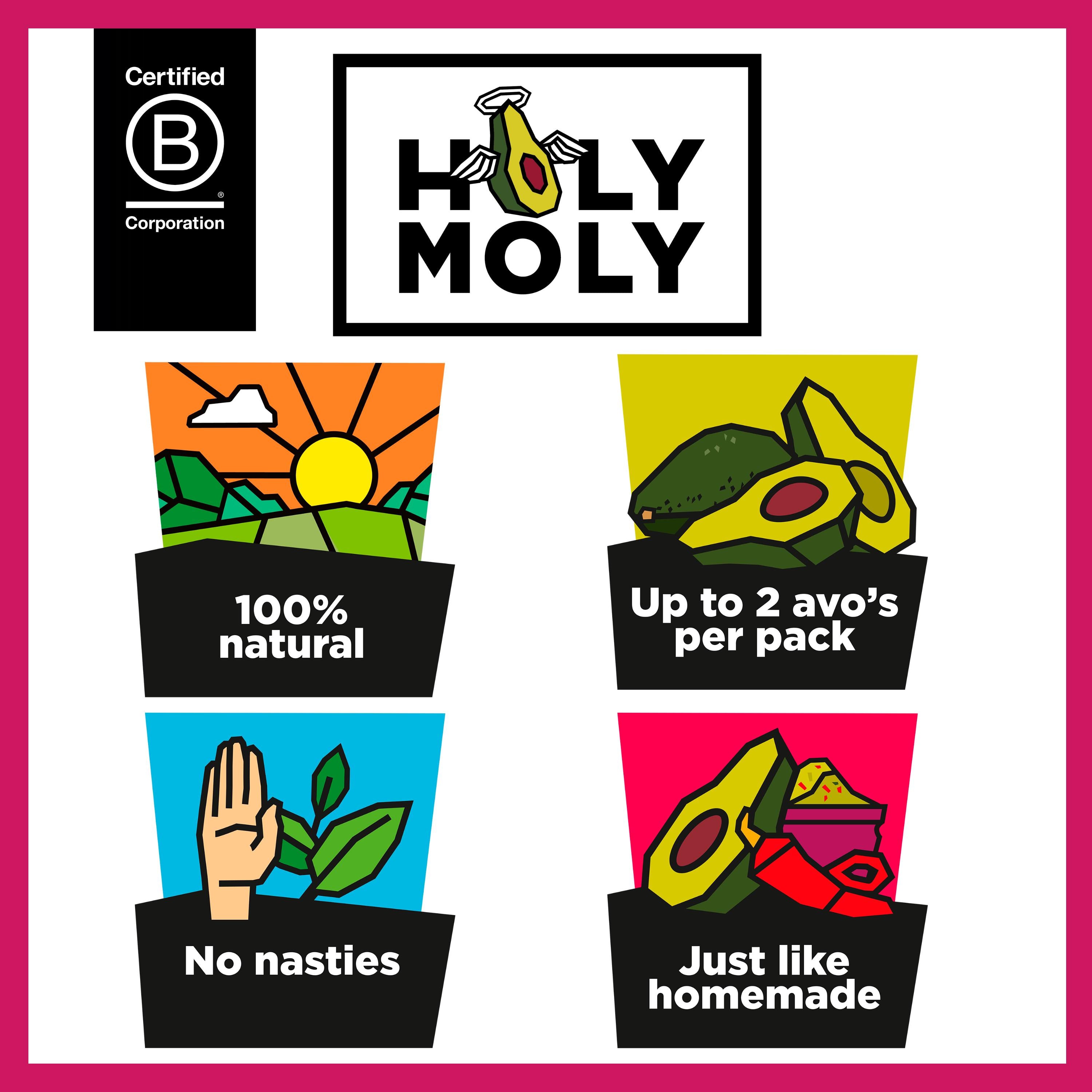 Holy Moly Guacamole Jalapeno & Red Pepper 150g, UK version