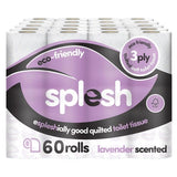 Splesh quilted lavender toilet paper 60 rolls, UK version
