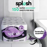 Splesh quilted lavender toilet paper 60 rolls, UK version