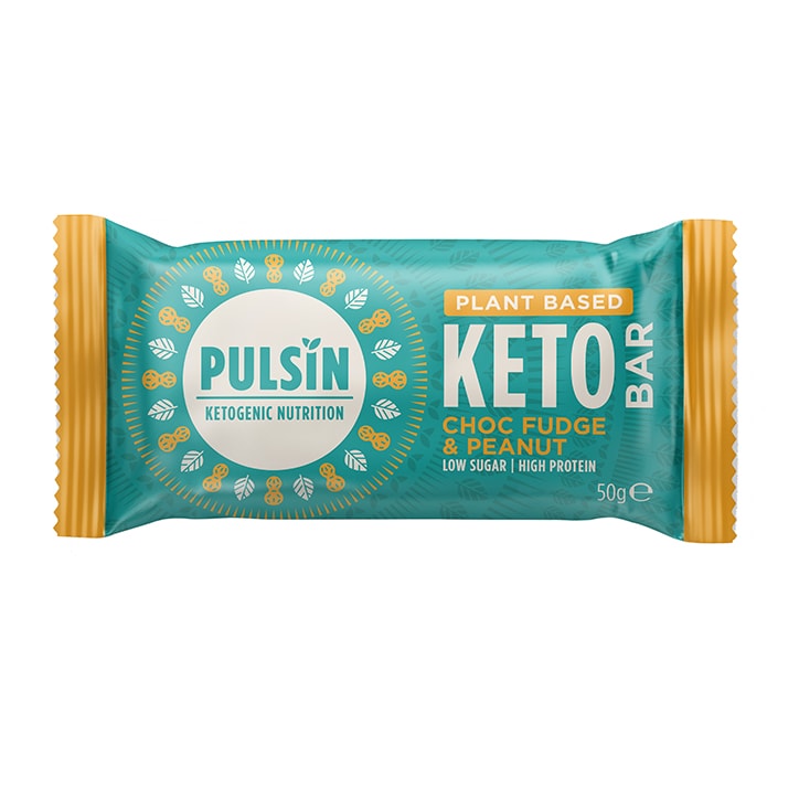 Pulsin Mint Chocolate & Peanut Keto Bar 50g GOODS Holland&Barrett