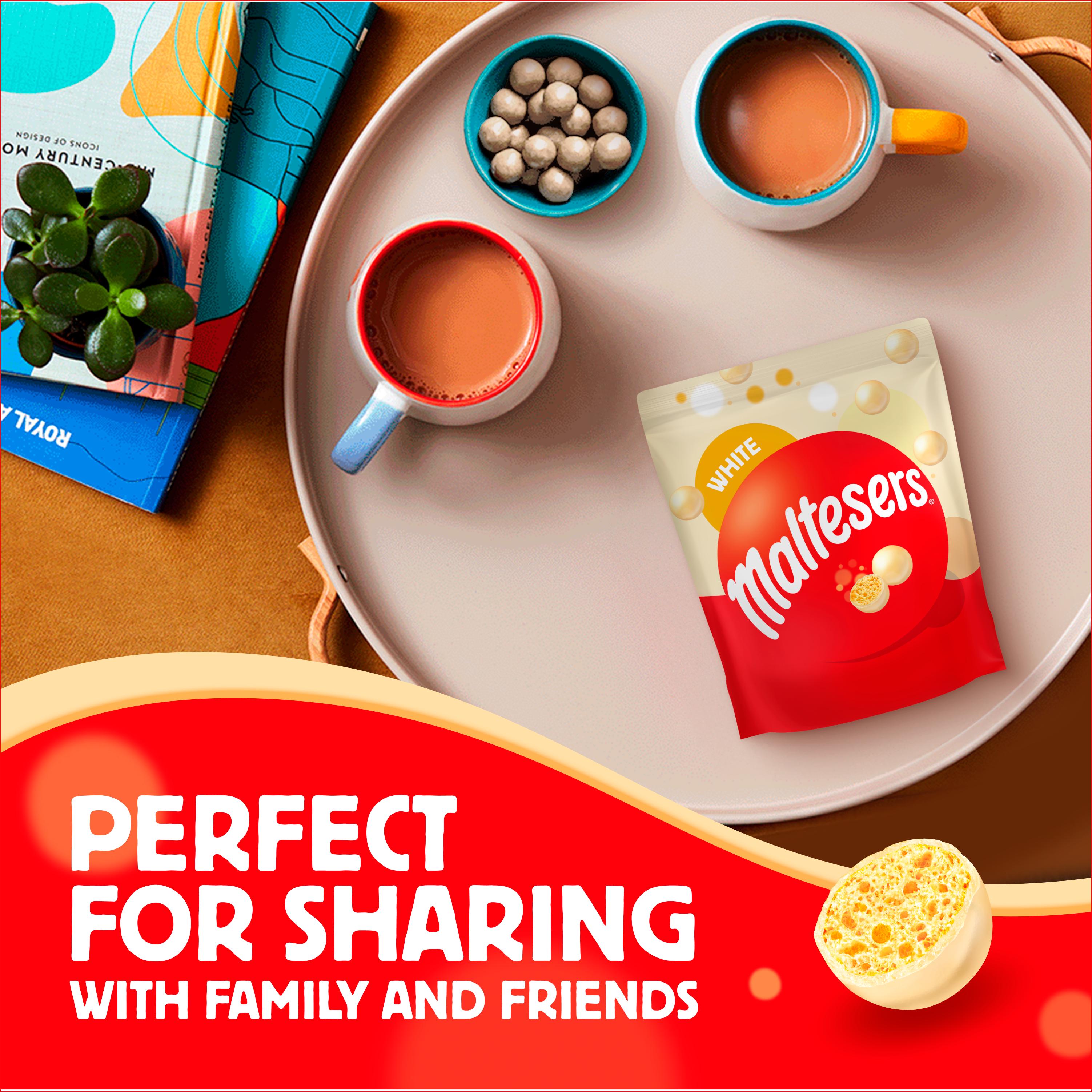 Maltesers white chocolate honeycomb pouch 74g, UK version