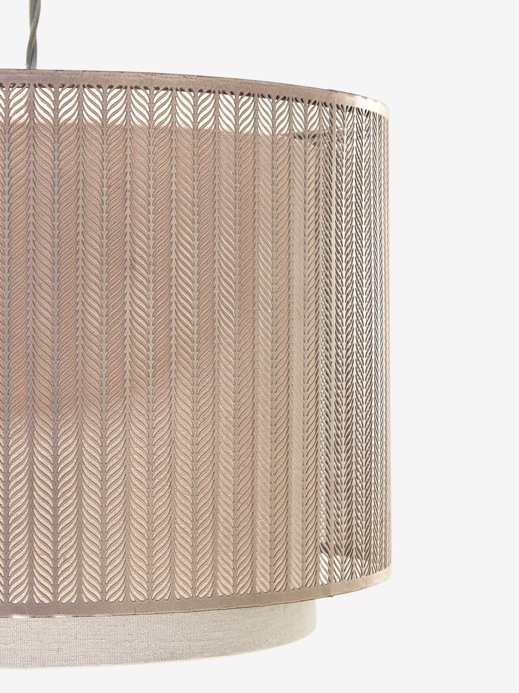 Gold Jada easy fit lamp shade with laser-cut design - British product