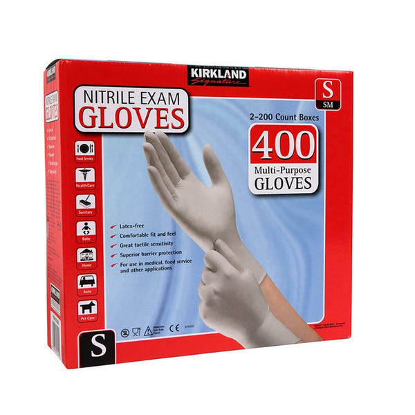 Kirkland Signature Small Nitrile Gloves 2 x 200 Pack