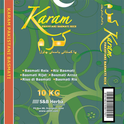 Karam Pakistansk Basmati Ris, 10kg
