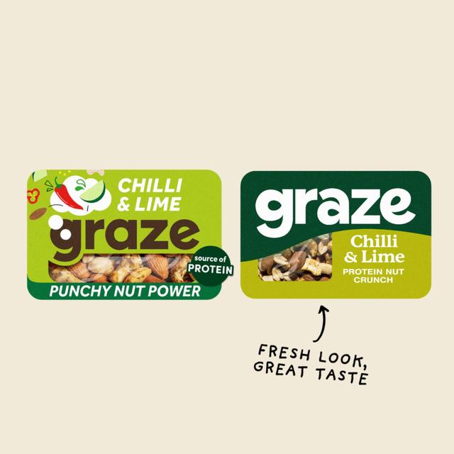 Graze Protein Chilli & Lime Vegan Mixed Nuts Snack   38g GOODS M&S   