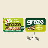 Graze Protein Chilli & Lime Vegan Mixed Nuts Snack   38g GOODS M&S   