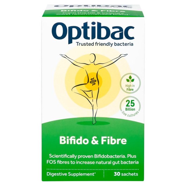 Optibac Probiotics Bifido & Fibre 30 Sachets   30 per pack GOODS M&S   