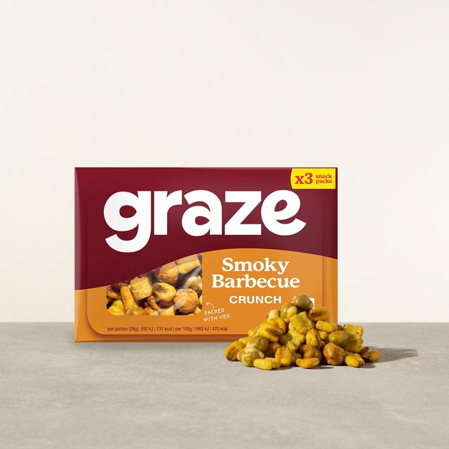 Graze Vegan BBQ Crunchy Mixed Snacks   28g GOODS M&S   